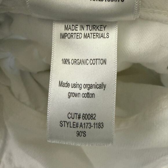 Agolde Women's 90s Crop Mid Rise Loose Fit Jean Button Fly Size 29 White - Picture 5 of 6